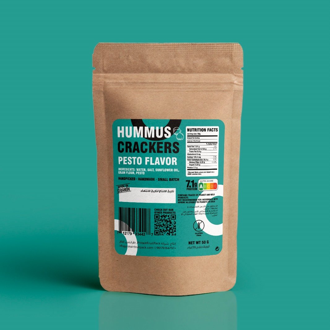 Hummus Crackers Pesto